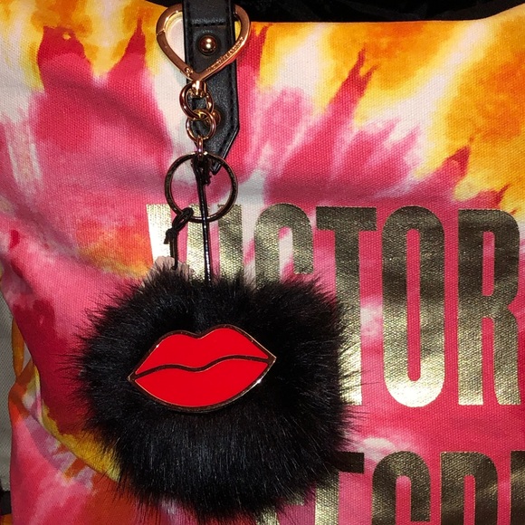 Victoria's Secret Accessories - Victoria’s Secret Pom Pom Keychain